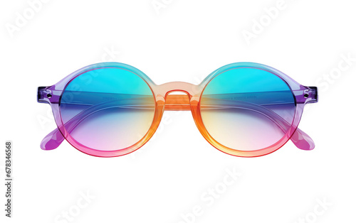 Flaw less Glow Spectacles For Style on a Clear Surface or PNG Transparent Background.