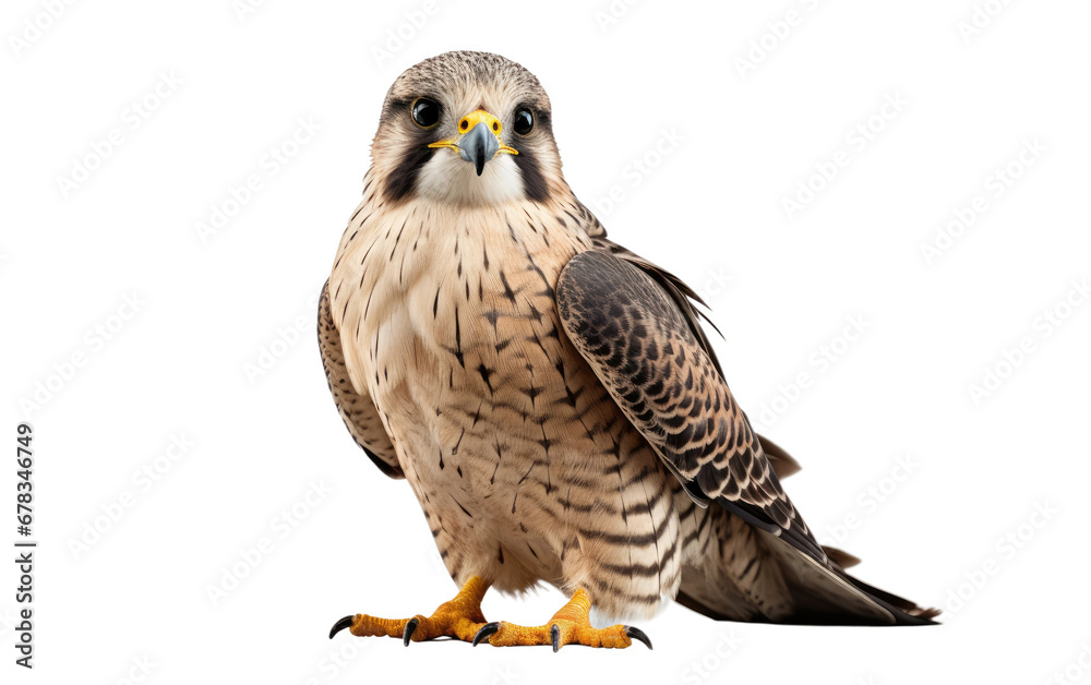 Obraz premium Falcon Plushie in Stunning Look on a Clear Surface or PNG Transparent Background.