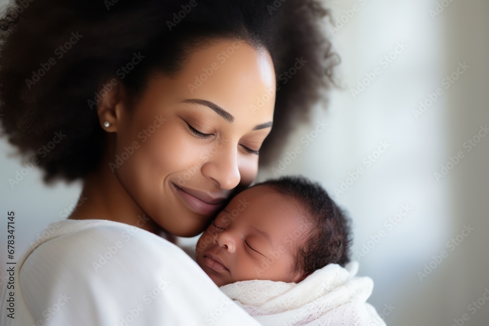 african american mother and her newborn, epitomizing the essence of motherly love african american mother and her newborn, epitomizing the essence of motherly love
