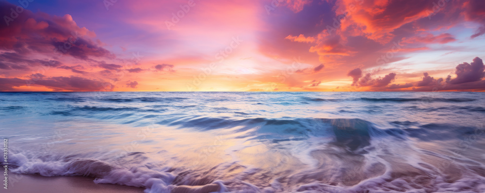 Sunrise over Ocean Waves Sunrise over Ocean Waves