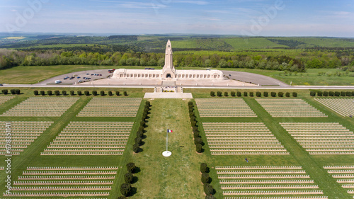 Verdun memorial, a tribute to fallen WWI soldiers