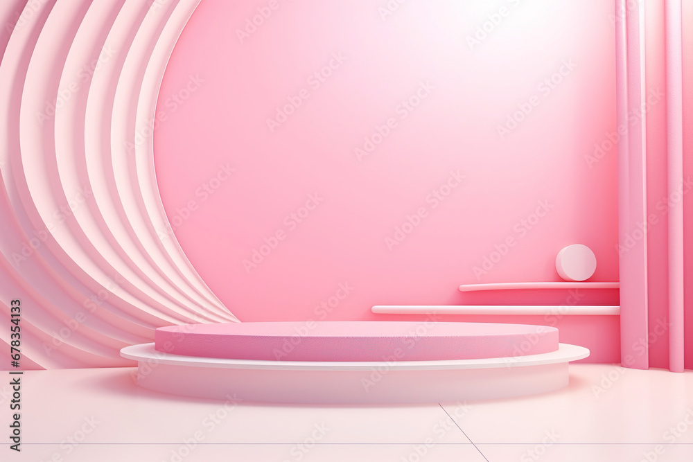 Modern Product Placement Podium. Generative Ai Modern Product Placement Podium. Generative Ai