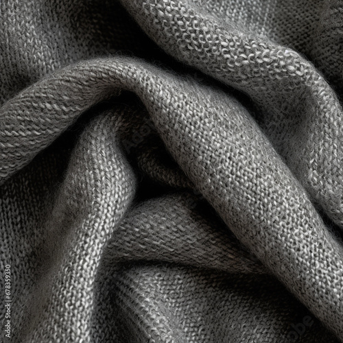 Crumpled texture of linen cloth