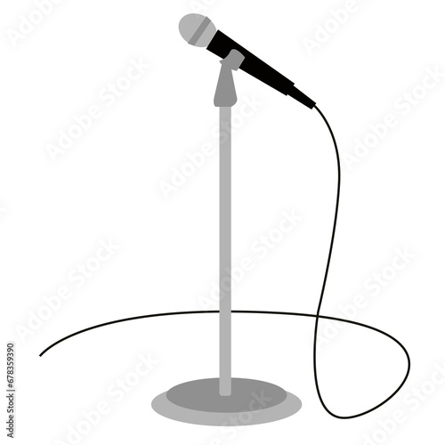 Microphone Country Music Digital illustration 