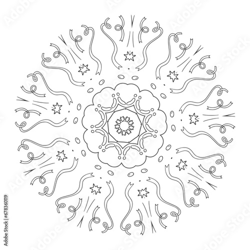 The Abstract Floral Mandala Illustration