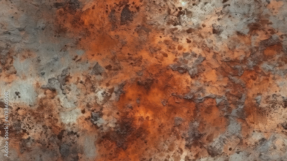 Industrial Rust-Effect Concrete Wall Texture Industrial Rust-Effect Concrete Wall Texture