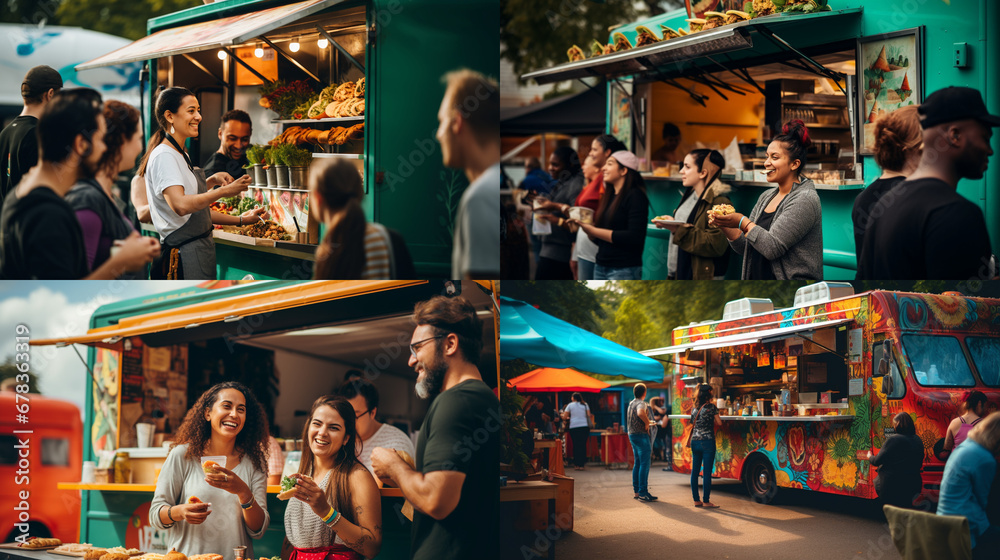 Fototapeta premium people on the carousel