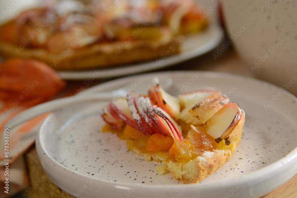 Homemade Organic Apple Pie Desserpie for Thanksgiving dinner Autumn concept. Selective focus Homemade Organic Apple Pie Desserpie for Thanksgiving dinner Autumn concept. Selective focus