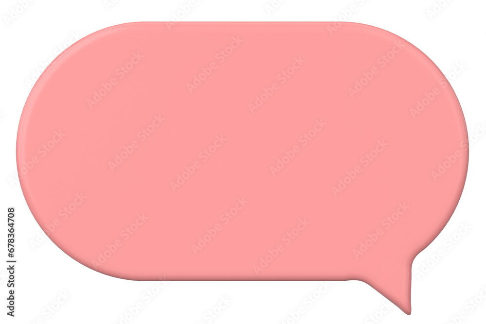 Speech bubble. Chat bubble. 3D illustration. Speech bubble. Chat bubble. 3D illustration.