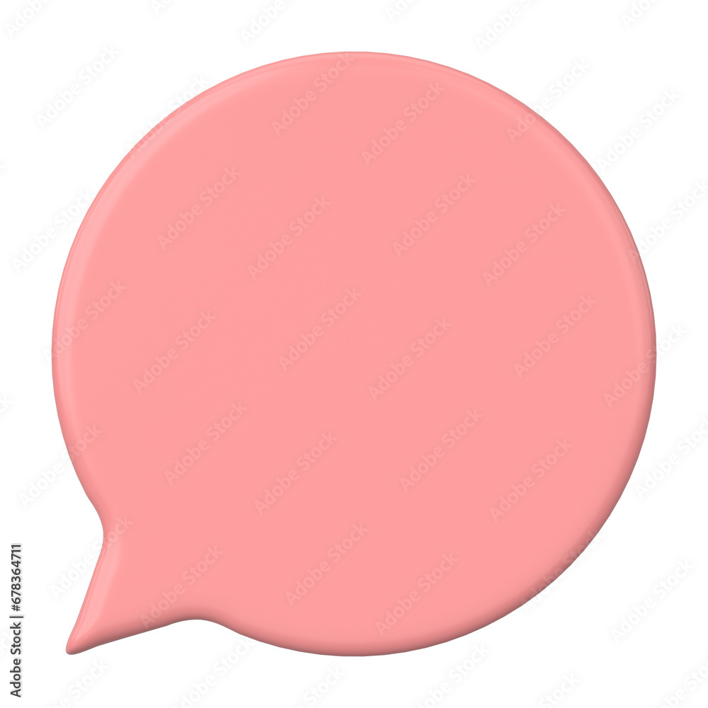 Speech bubble. Chat bubble. 3D illustration. Speech bubble. Chat bubble. 3D illustration.