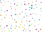 Rainbow Triangular Confetti