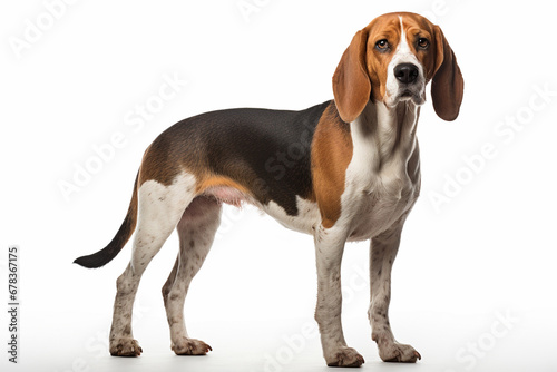 hound breed dog with white background