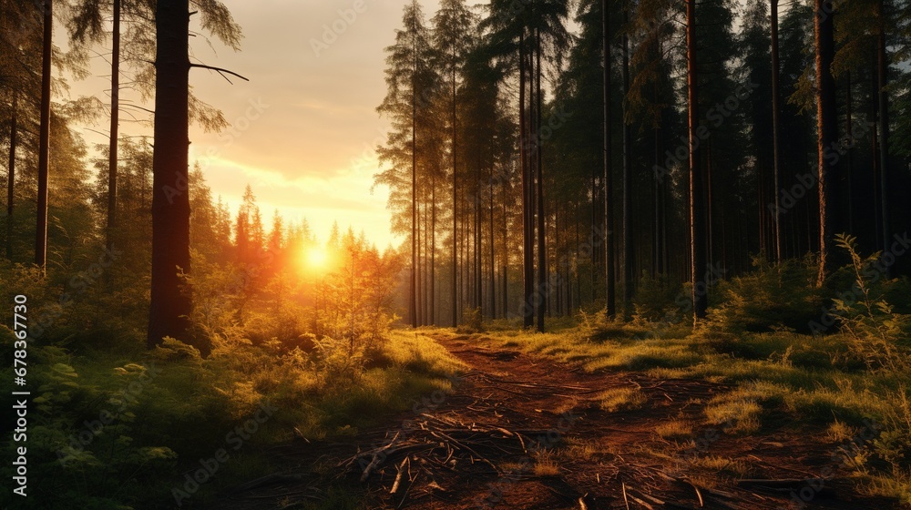 Sunrise in the Forest
Sunrise in the Forest