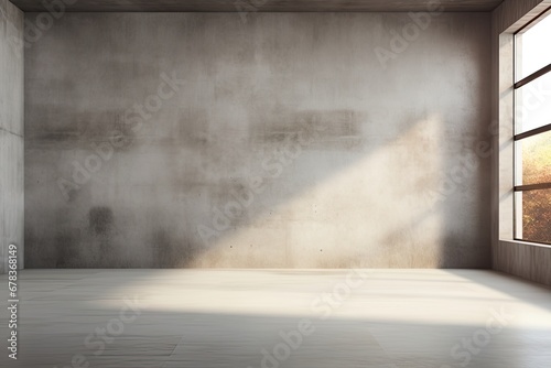 Empty room  loft interior design. Empty space for composing. Ai generative