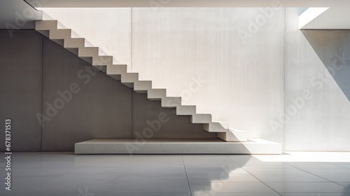 Minimalist elegance: A snapshot of simple stairs, embodying modern design and architectural simplicity for a refined home interior."