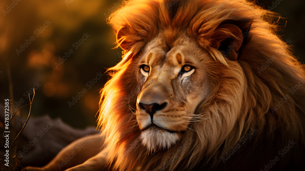 Portrait of a Majestic Lion