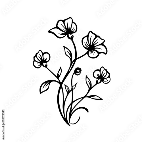 Line art flower, flower svg, flower png, flower illustration, flower, floral, vector, nature, pattern, leaf, plant, illustration, design, flowers, decoration, spring, summer, bouquet, art, flora, blos photo