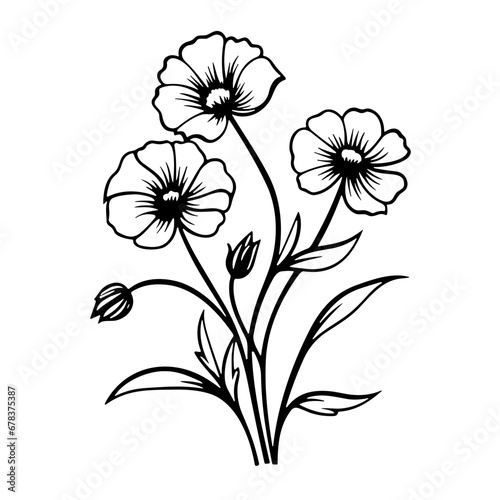 Wallpaper Mural line drawing, line art png, line art prints, spring clipart, line art rose, rose clipart, floral svg, flower png, wildflower svg, flower clipart, bouquet svg, tattoo svg, line art, svg files, svg file Torontodigital.ca