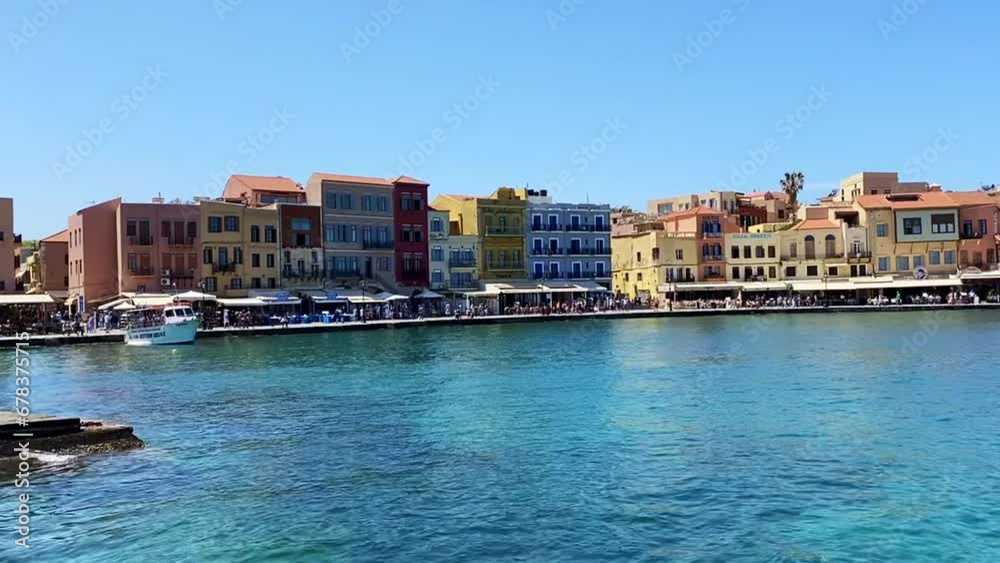 Hafen von Chania, Insel Kreta, Griechenland Hafen von Chania, Insel Kreta, Griechenland