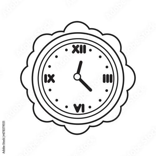 Wall clock icon Vector