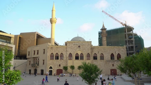 Al Majidieh Mosque located in central Beirut, Lebanon photo