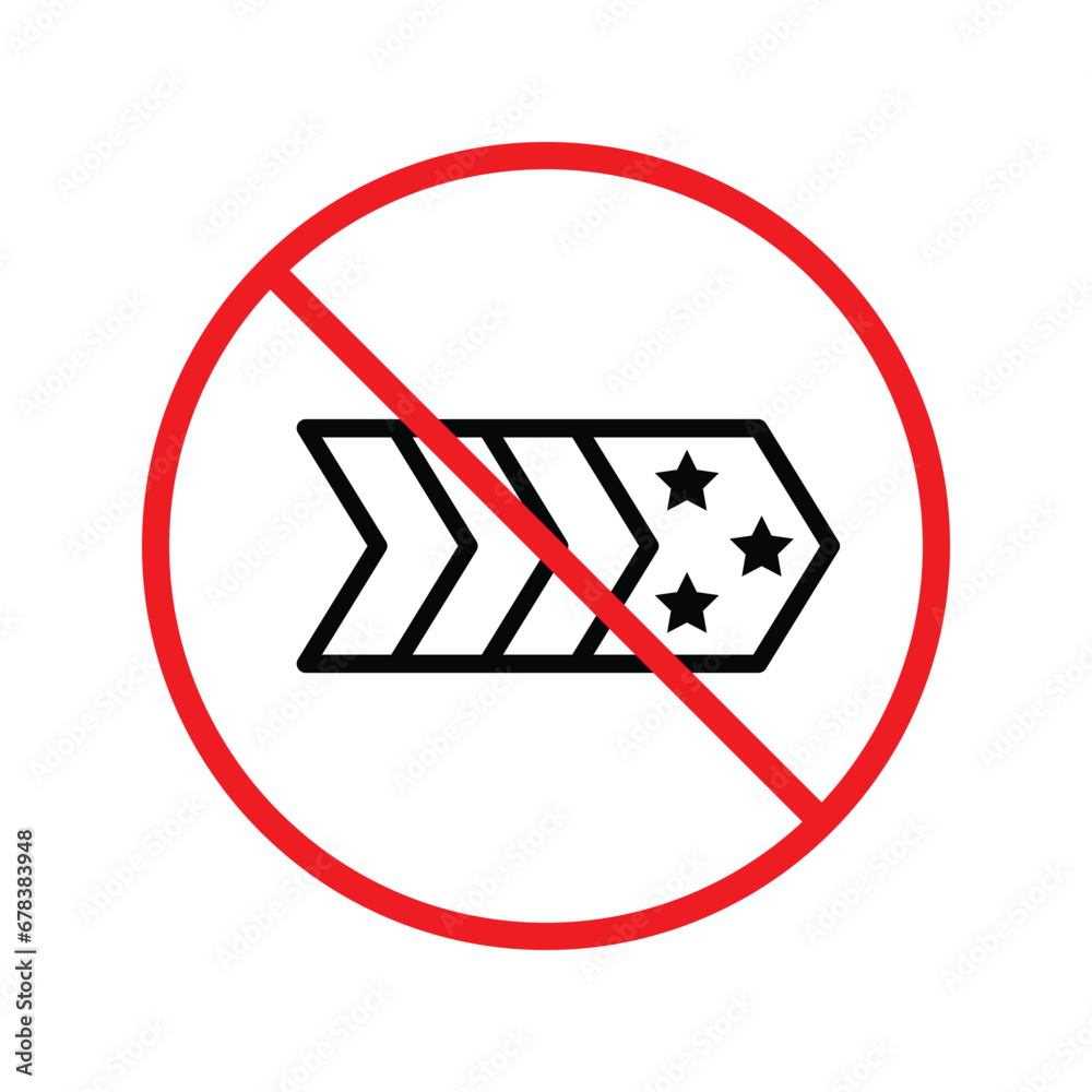 Forbidden Prohibited Warning, caution, attention, restriction label danger. No Medal vector icon. Do not use Medal flat sign design. Medal symbol pictogram. No Rank icon UX UI Forbidden Prohibited Warning, caution, attention, restriction label danger. No Medal vector icon. Do not use Medal flat sign design. Medal symbol pictogram. No Rank icon UX UI