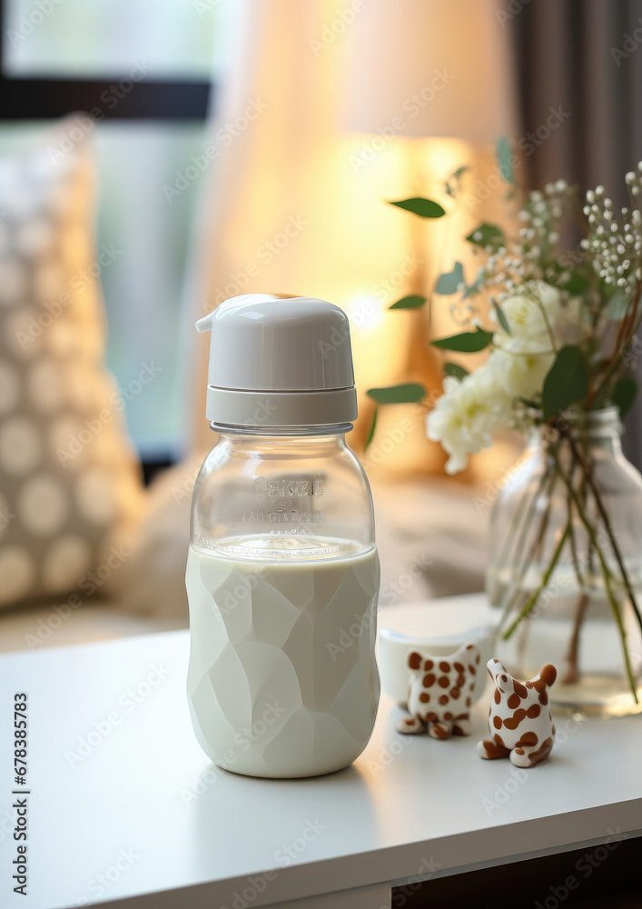 baby bottle, pacifier, milk, baby formula, food, children's room on the background, childhood, newborn, feeding, kid, child, home, comfort, health, birth baby bottle, pacifier, milk, baby formula, food, children's room on the background, childhood, newborn, feeding, kid, child, home, comfort, health, birth