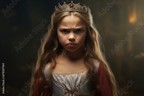 Angry little princess.