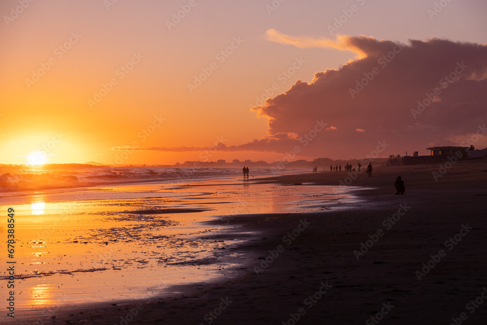 Sonnenuntergang Strand Algarve
