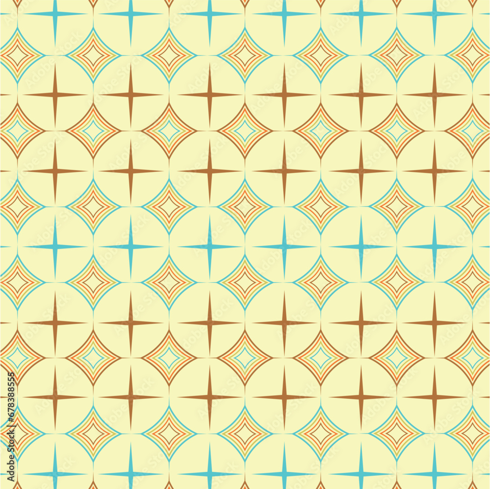Retro style colorful, bright, creative, seamless geometric pattern design. Retro style colorful, bright, creative, seamless geometric pattern design.