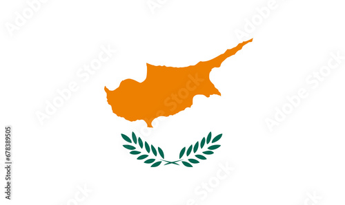 flag of Cyprus. National Cyprus. flag on fabric surface. Cypriot national flag