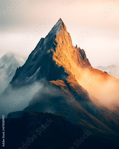 Sunrise over the mountains