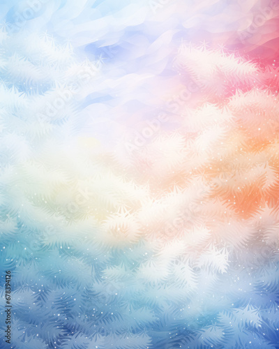 Gradient background with colorful pastel abstract pattern and place for text © Balica