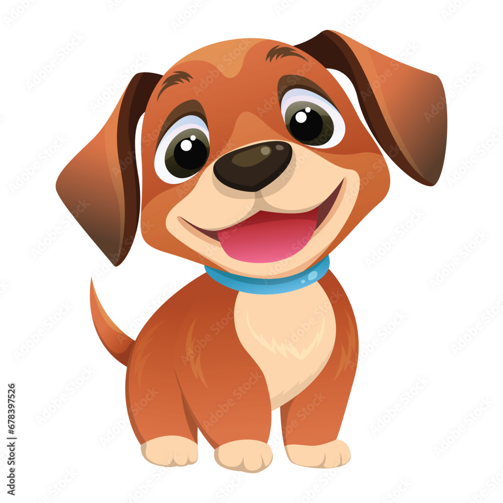 cute happy brown puppy smiling cute happy brown puppy smiling