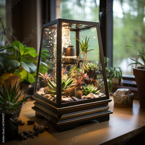  A smart terrarium with a climate-adaptive system 