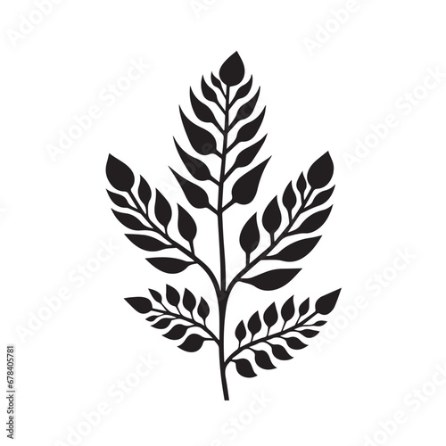 Ferns in cartoon, doodle style. 2d vector illustration in logo, icon style. AI Generative © Alexey