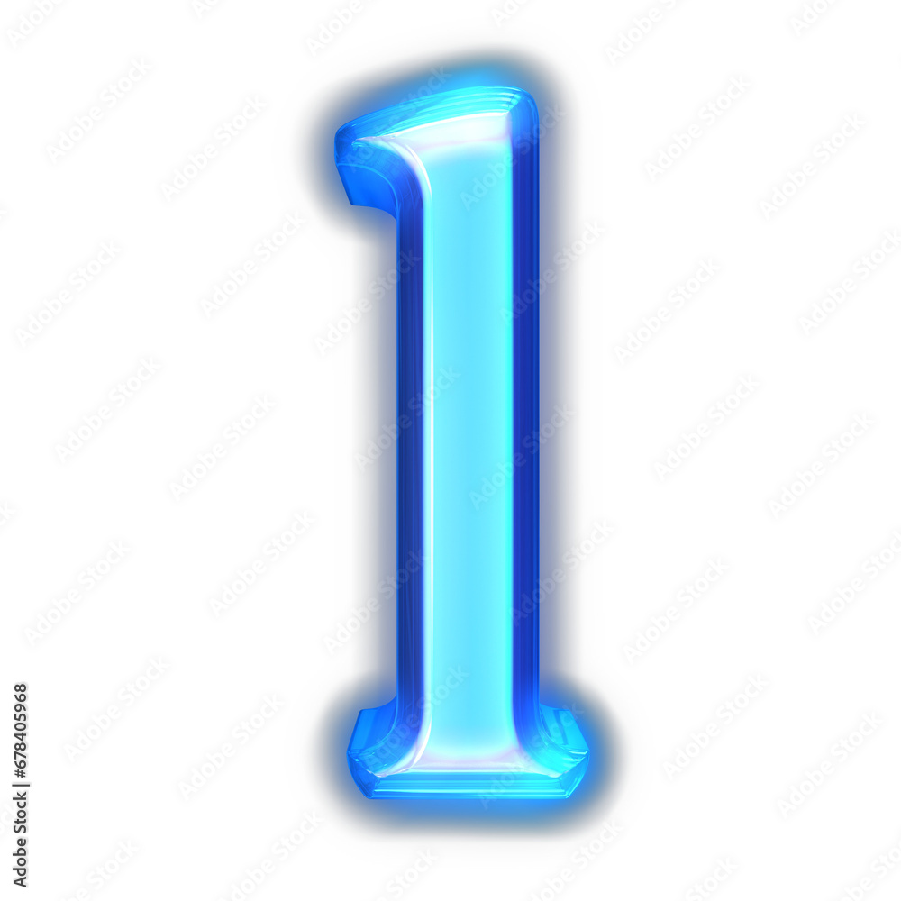 Blue symbol glowing around the edges. letter l Blue symbol glowing around the edges. letter l