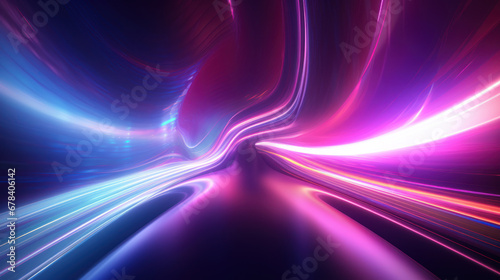 Vibrant Highway Lights and Abstract Patterns