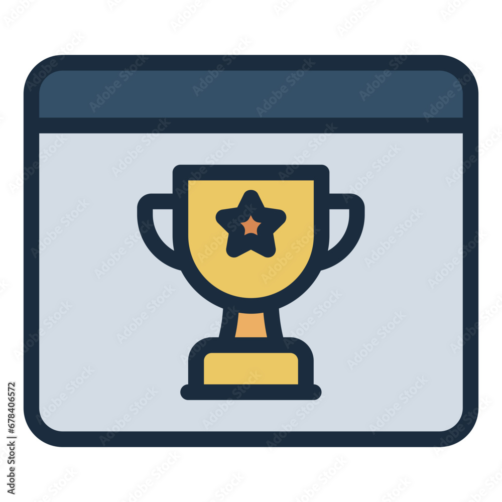 Ranking colorful filled line icon Ranking colorful filled line icon