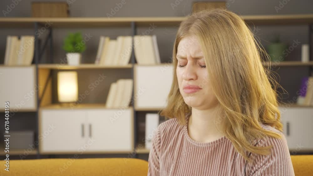 Depressed and unhappy woman. Depressed and unhappy woman.