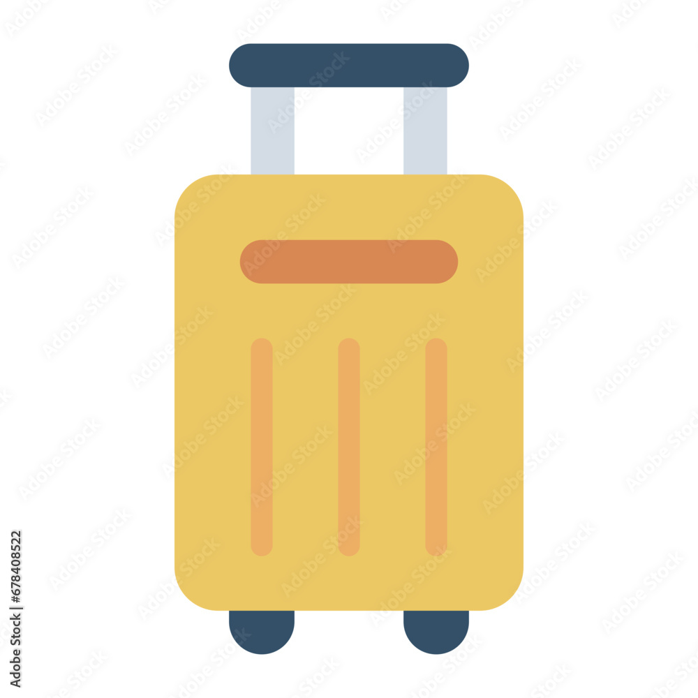 Suitcase colorful flat icon Suitcase colorful flat icon