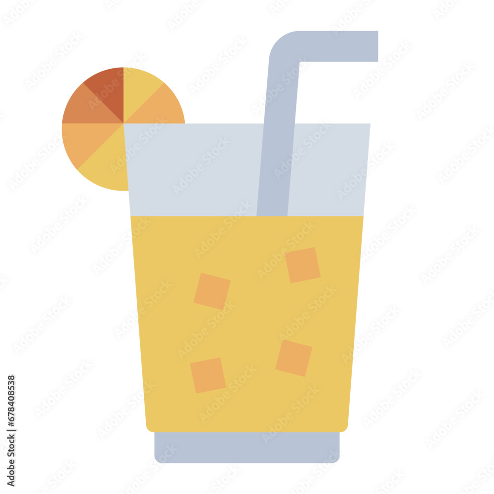 Lemonade colorful flat icon Lemonade colorful flat icon