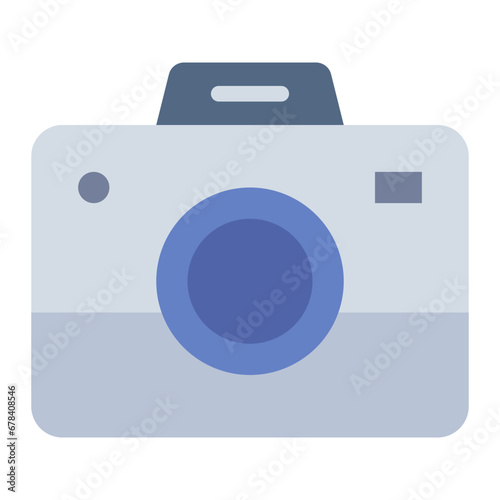 Camera colorful flat icon