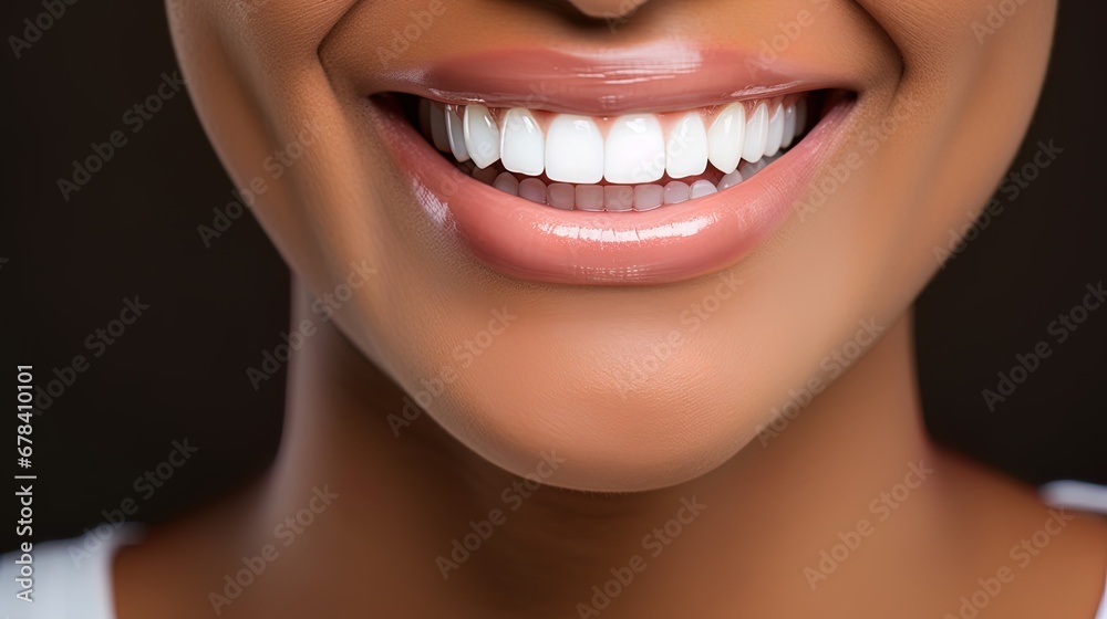 Obraz premium Nice Smile Of Dark-Skinned Girl