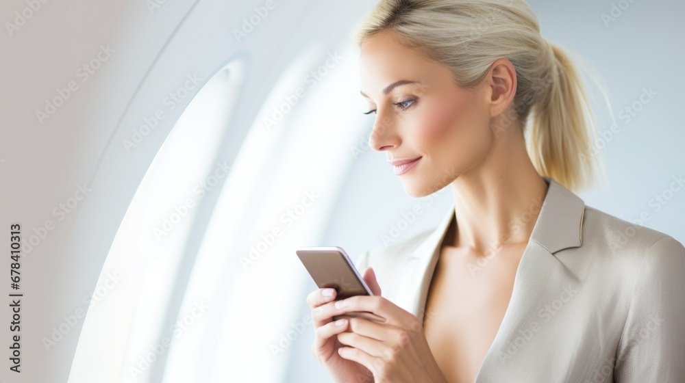 Businesswoman on a business trip Businesswoman on a business trip