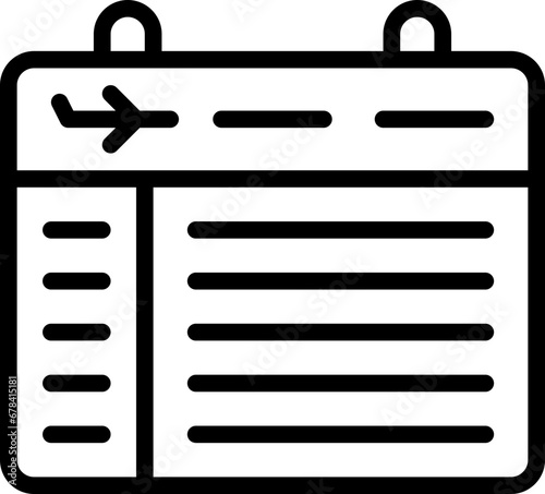 Flight Schedule Icon