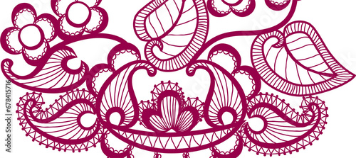 Pink Flower Decorative Abstract background Wallpaper