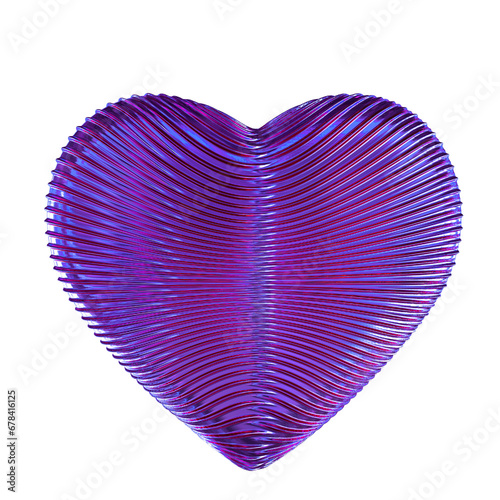 Ribbed purple heart