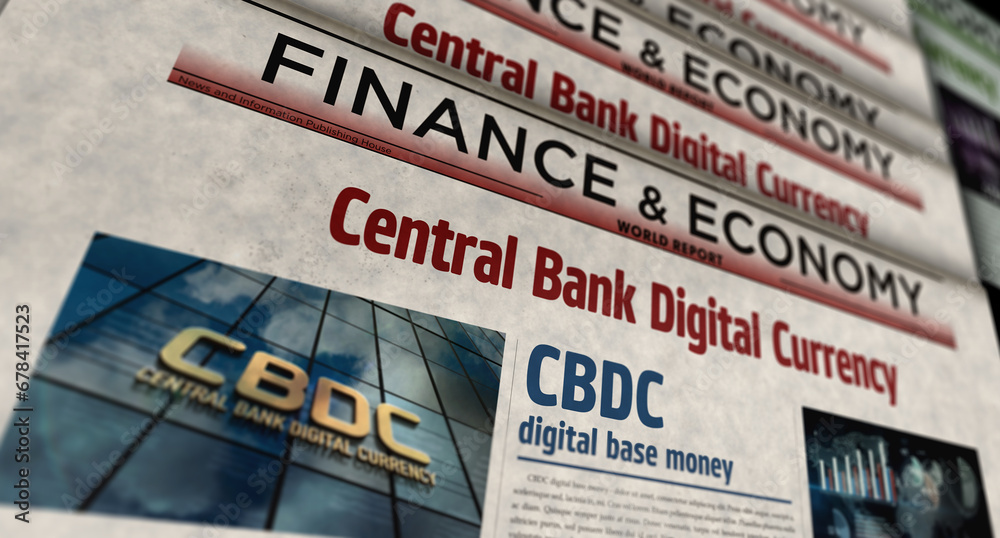 CBDC Digital Currency newspaper printing media