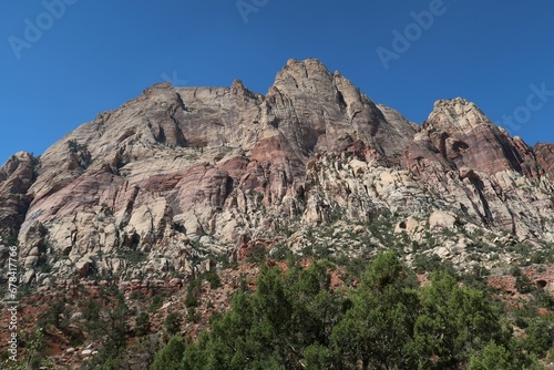 Beautiful scene of the Red Rock Canyon State Park in Las Vegas, Nevada, USA